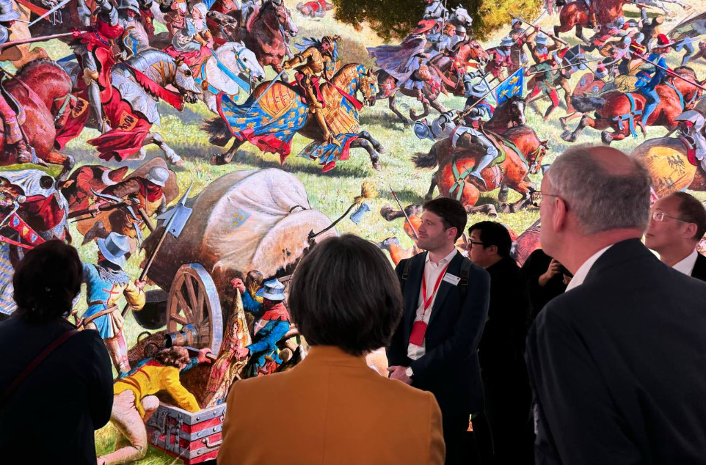 Das «Visualization Research Center» der Baptist-Universität digitalisierte Bilder der Schlacht von Murten und erstellte daraus eine Animation.